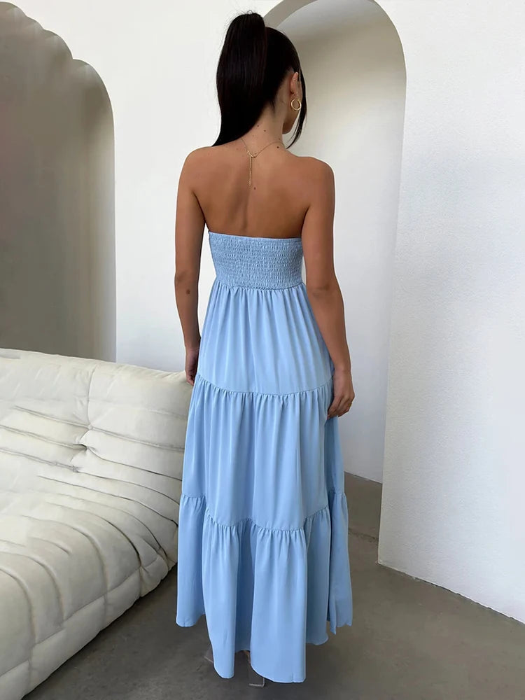 Summer Elegance Waist-Slim A-Line Dress